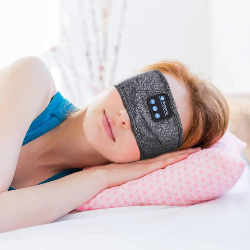  Nova Haus Signature Bluetooth Sleep Mask worn during sleep